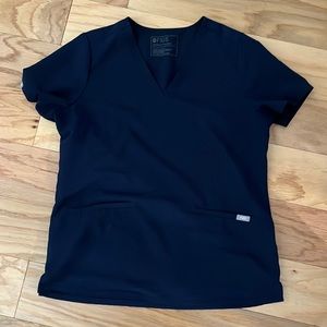 Like new Figs scrub top color navy size medium
